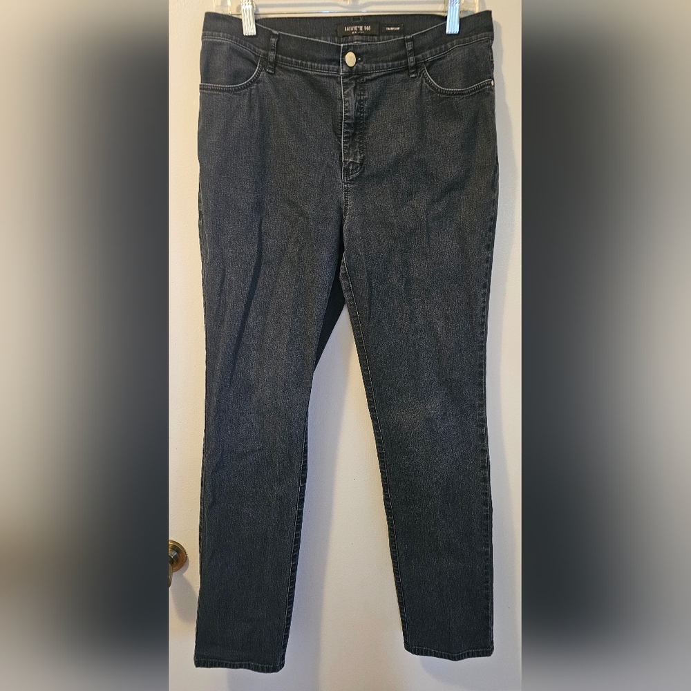 Lafayette 148 New York Thompson Jeans Straight Leg Women's Size 8 32x30